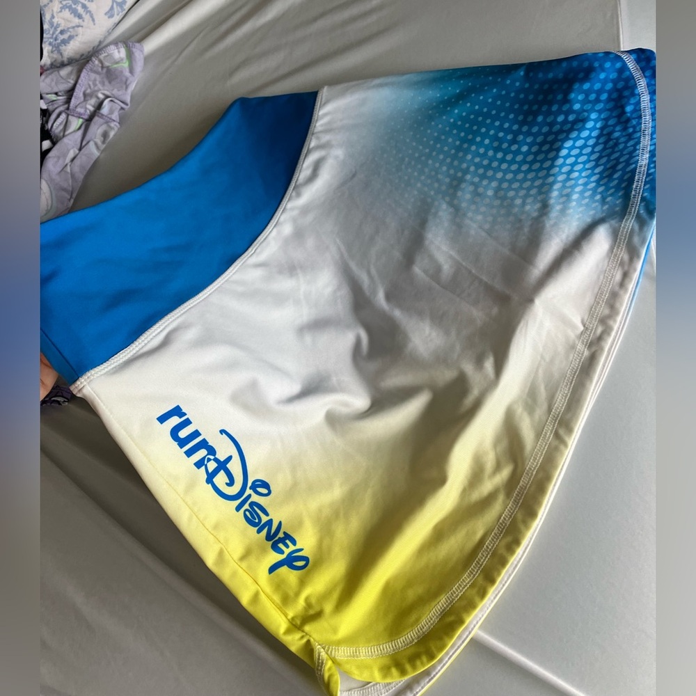 Run Disney Blue and Yellow Running Skort
